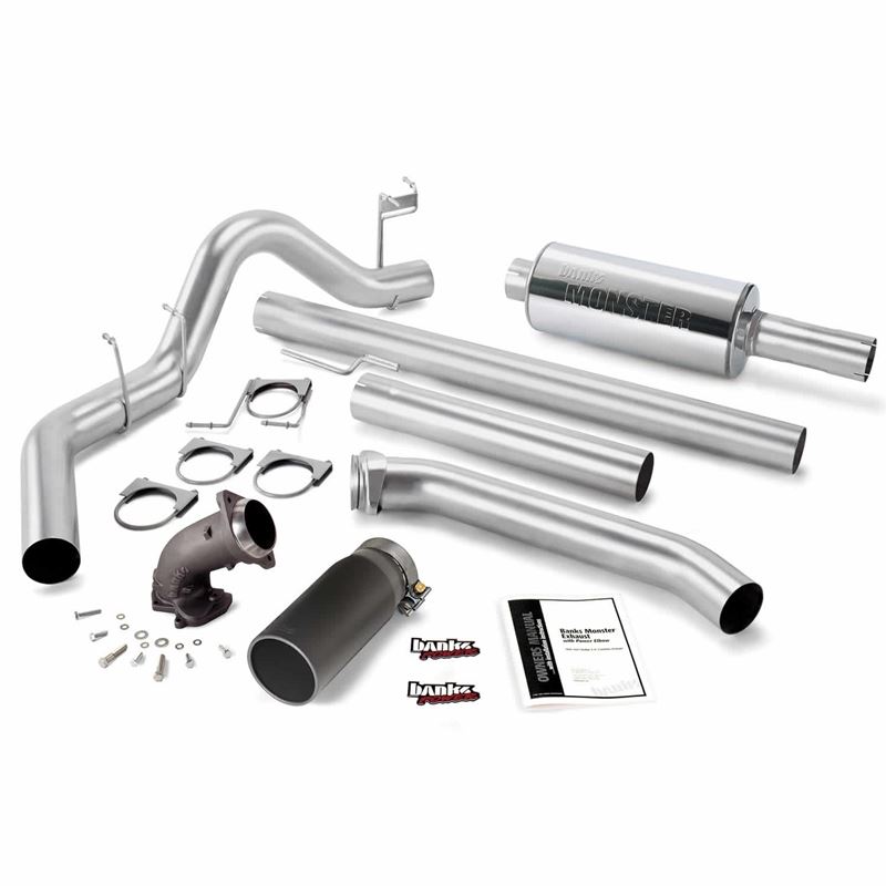 Monster Exhaust W/Power Elbow 4-Inch Single Exit C
