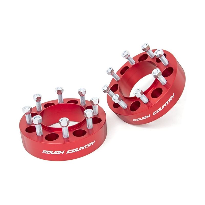 2 Inch Wheel Spacers 8x170 Red Ford F-250/F-350 Su