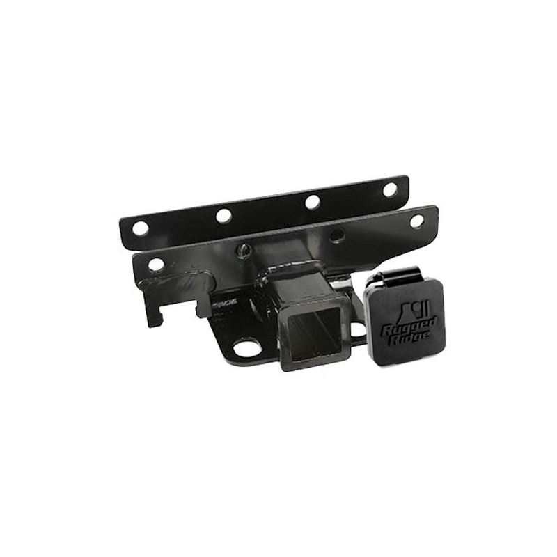 Receiver Hitch Kit, Rugged Ridge Logo; 07-16 Jeep