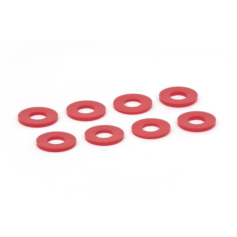 D-RING / Shackle Washers Set Of 8 Red