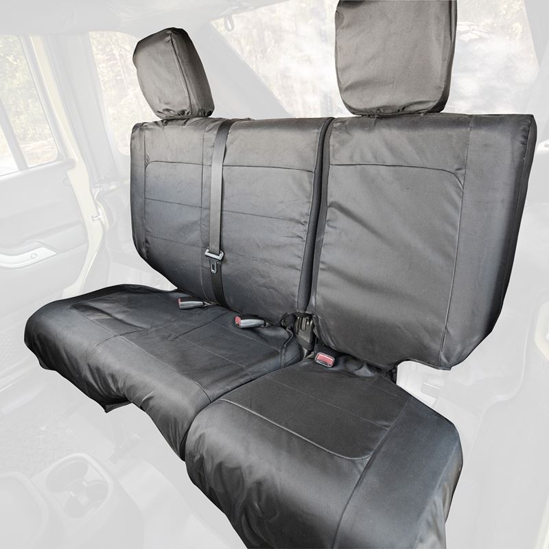 Ballistic Seat Cover, Rear, Black, 4 Door; 07-10 J