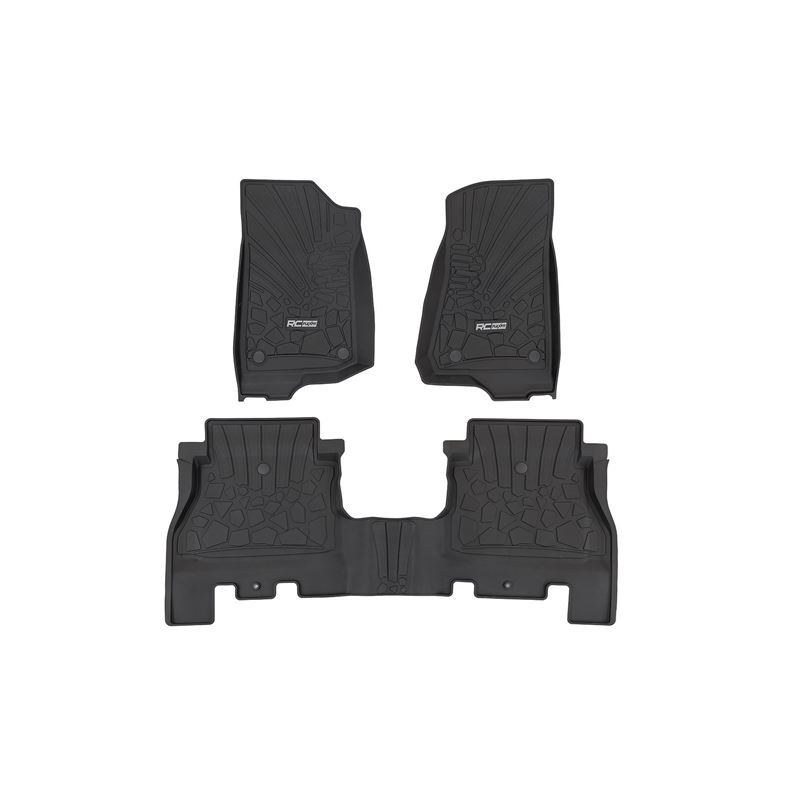 Flex-Fit Floor Mats FR and RR 4 Door Jeep Wrangler