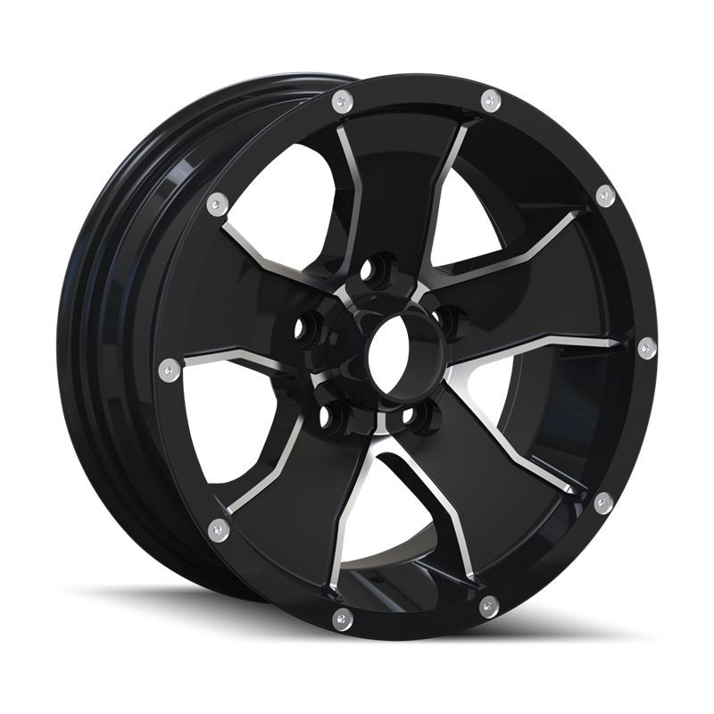 14 (14) BLACK/MACHINED FACE 15X6 5-114.3 0MM 83.82