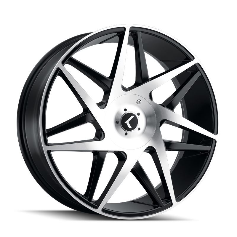 192 (192) BLACK/MACHINED FACE 22X9.5 5-115/5-139.7