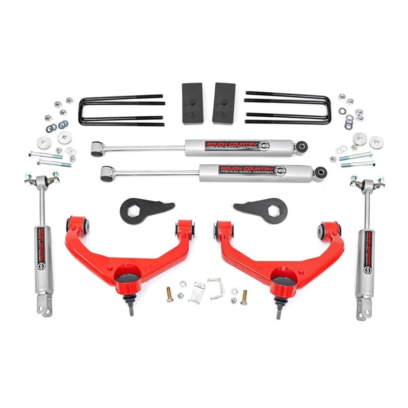 3.5 Inch Lift Kit w/ Overloads Chevy/GMC 2500HD/35