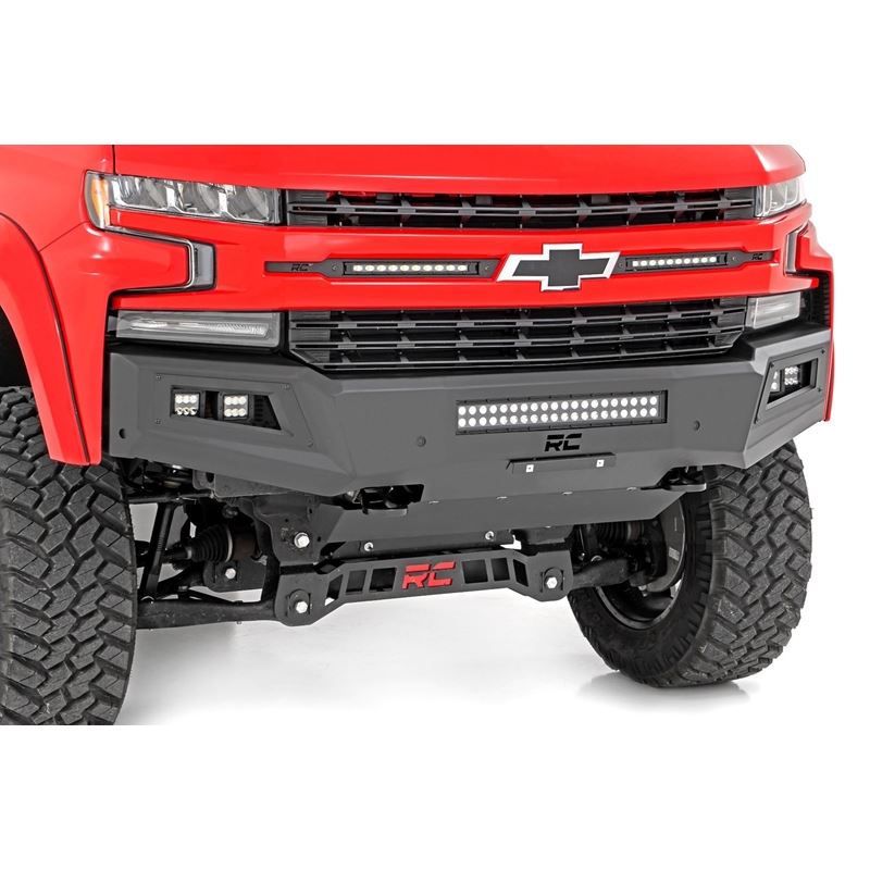 High Clearance Front Bumper LED Lights and Skid Pl