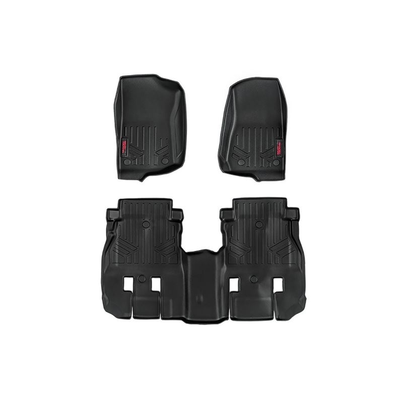 Floor Mats FR and RR 4 Door Jeep Wrangler Unlimite