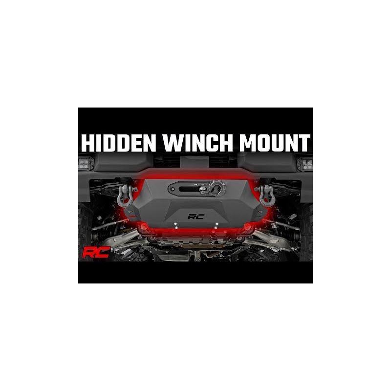 Hidden Winch Mount with 12000S Winch 21-22 Ford Br