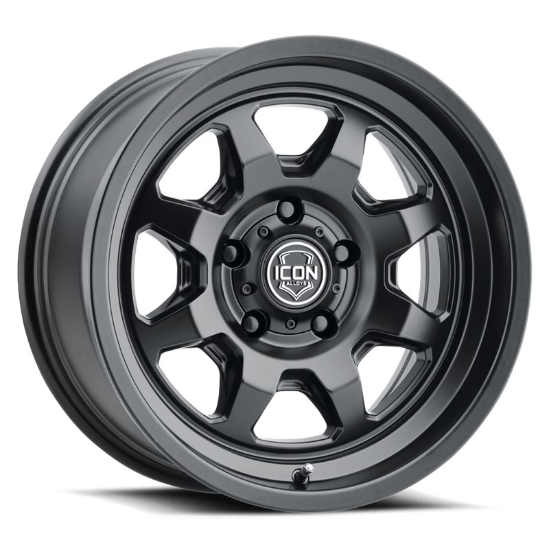 Nuevo, Satin Black, 17 x 8.5 / 6 x 5.5, 0mm Offset