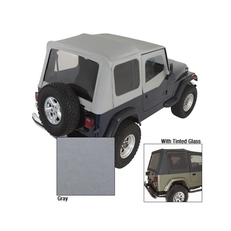 XHD Soft Top, Charcoal, Tinted Windows; 88-95 Jeep