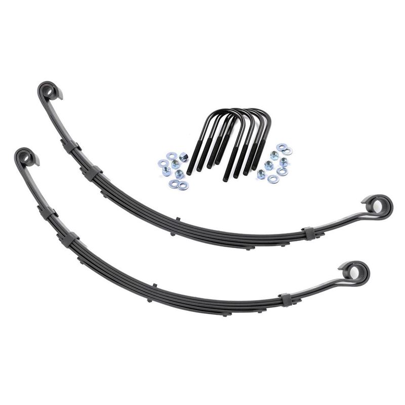 Front Leaf Springs 4 Inch Lift Pair 76-83 Jeep CJ
