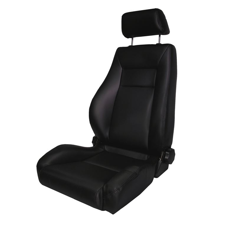 Ultra Front Seat, Reclinable, Black; 76-02 Jeep CJ
