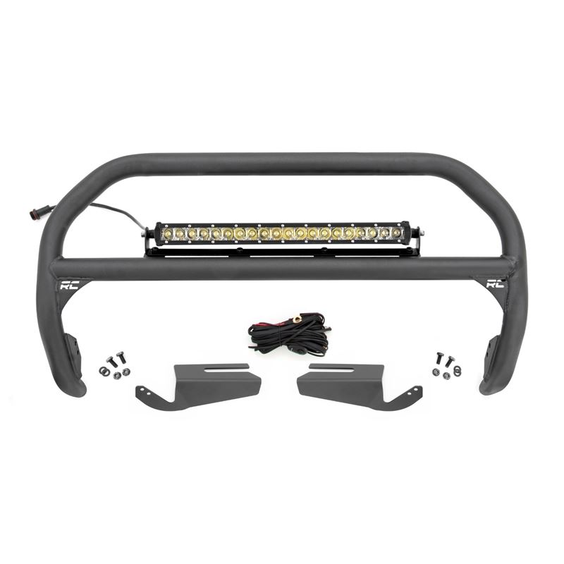 Nudge Bar - 20 Inch Chrome Single Row LED - OE Mod