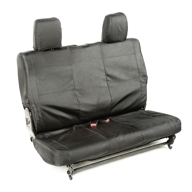 Ballistic Seat Cover, Rear, Black, 2 Door; 07-10 J