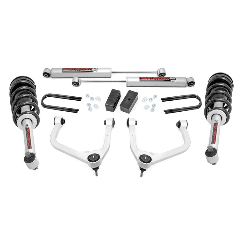 3.5 Inch Lift Kit Mono Leaf Rear N3 Struts GMC Sie