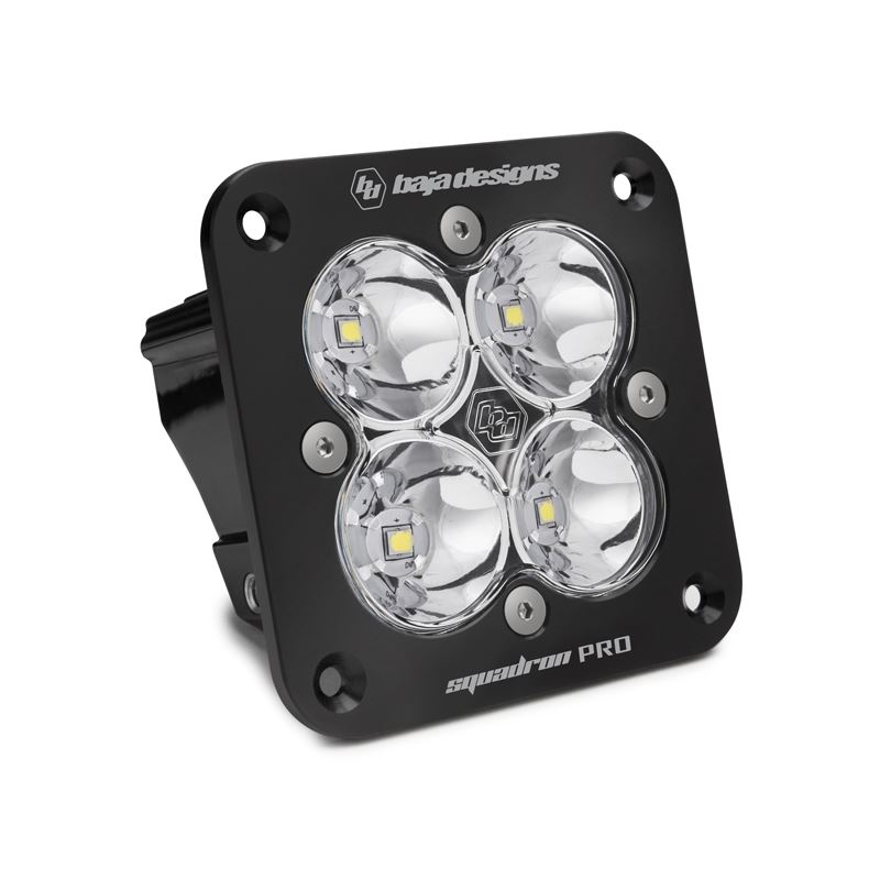 Flush Mount LED Light Pod Black Clear Lens Spot Pa