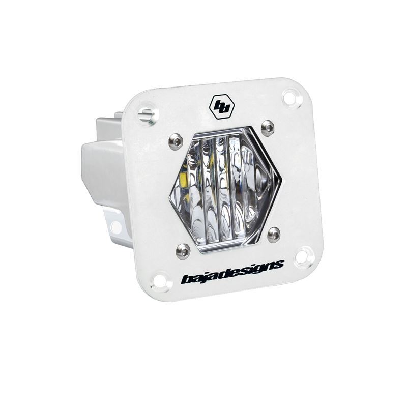 S1 White Flush Mount LED Light Pod (Wide Cornering