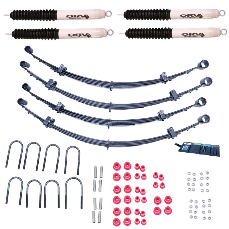 2 Inch Lift Kit with Shocks; 76-86 Jeep CJ5/CJ7/CJ