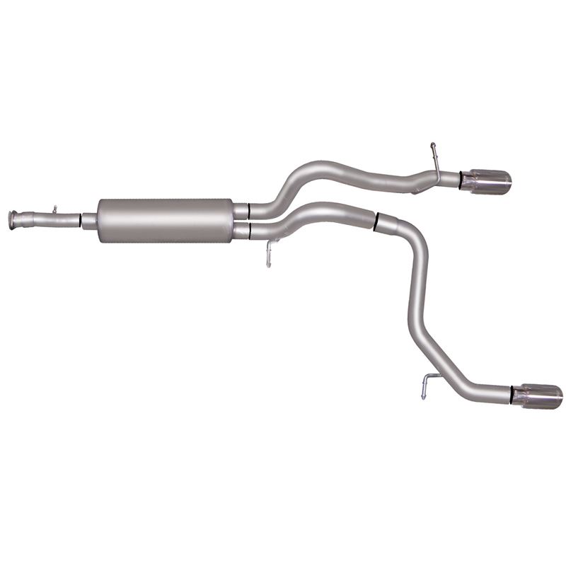 Cat Back Dual Split Exhaust System, Stainless 6127