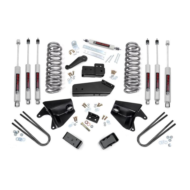 4 Inch Lift Kit Quad Front Shocks Rear Blocks Ford