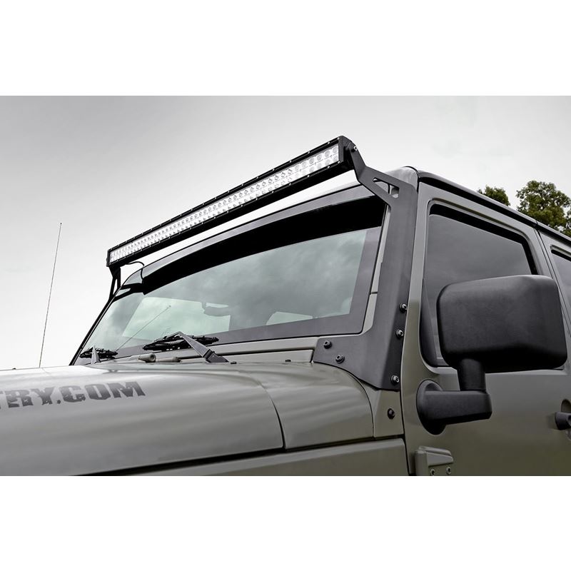 LED Light Mounts Upper Windshield 50" Jeep Wr