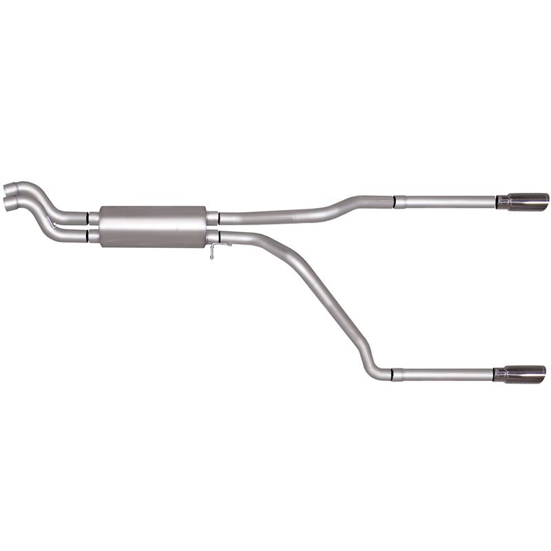 Cat Back Dual Split Exhaust System, Stainless 6554