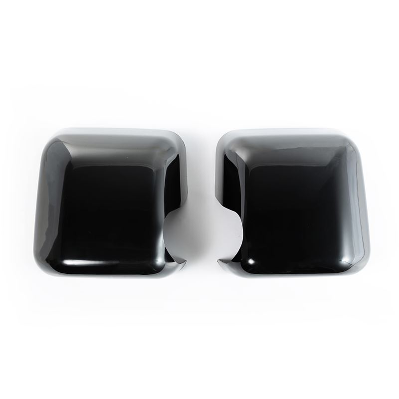 Mirror Covers, Black, Paintable; 07-16 Jeep Wrangl