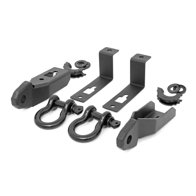 Ford Tow Hook to Shackle Conversion Kit Mounts and