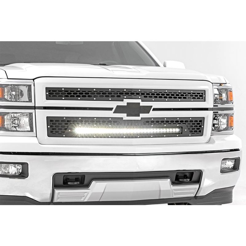 Mesh Grille 30" Single Row LED Black Chevy Si