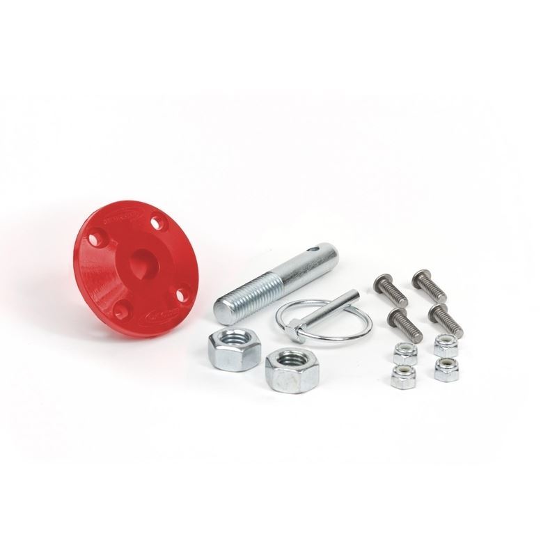 Hood Pin Kit Red Single Includes Polyurethane Isol