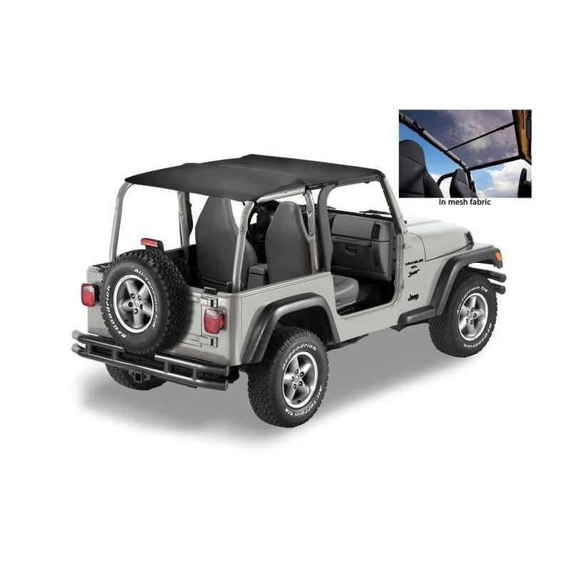 Header Bikini Top, Safari-style - Jeep 1997-2002 W