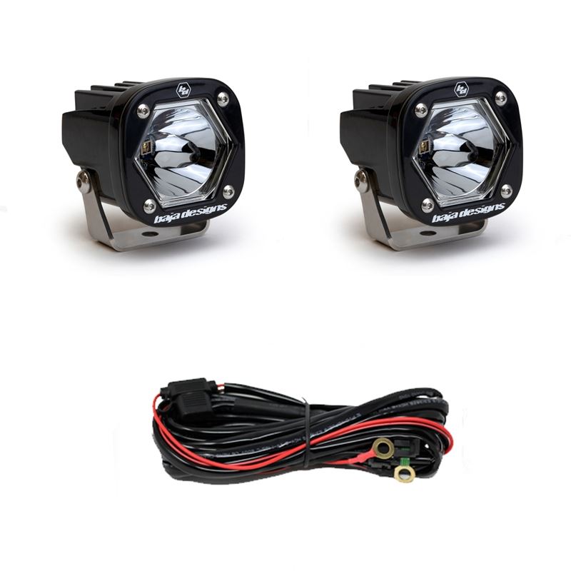 LED Light Pods S1 Pair Spot Laser LED Backup Kit
