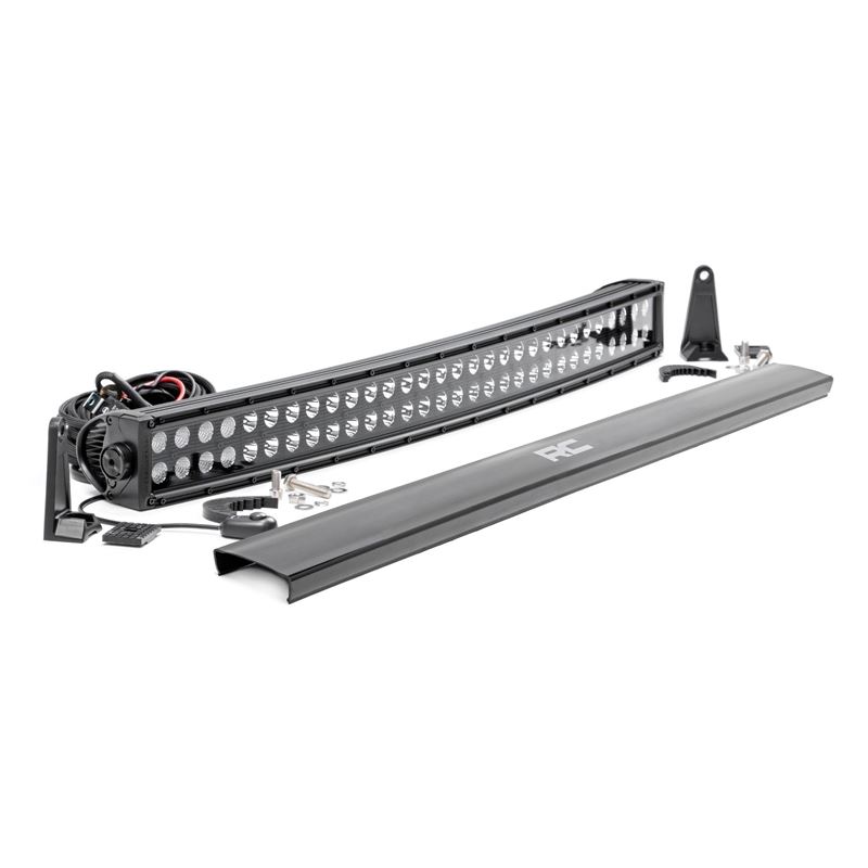 30 Inch Black Series LED Light Bar Curved Dual Row