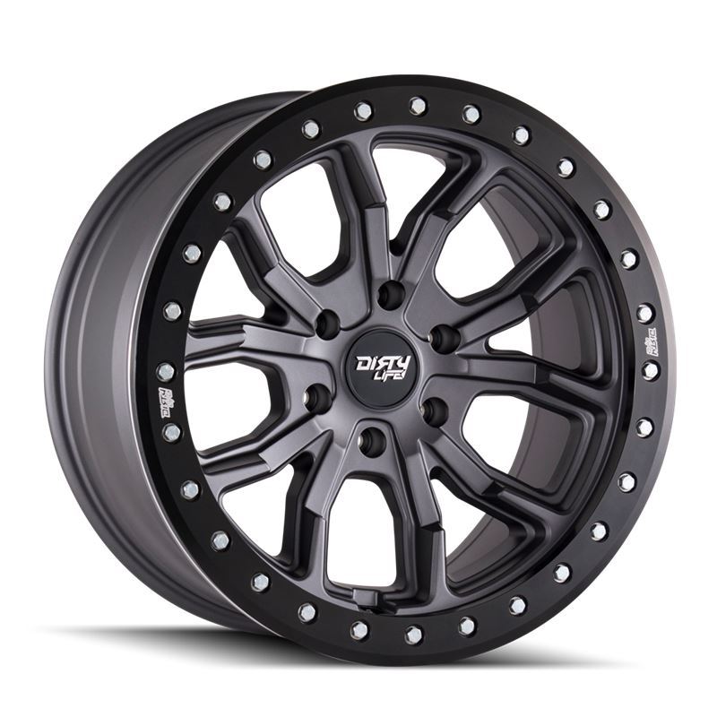 DT-1 (9303) MATTE GUNMETAL W/SIMULATED RING 17X9 5