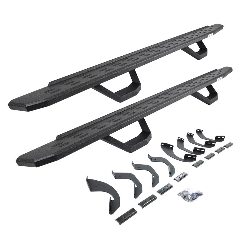 RB30 Running Boards with Brackets, 2 Pairs Drop St