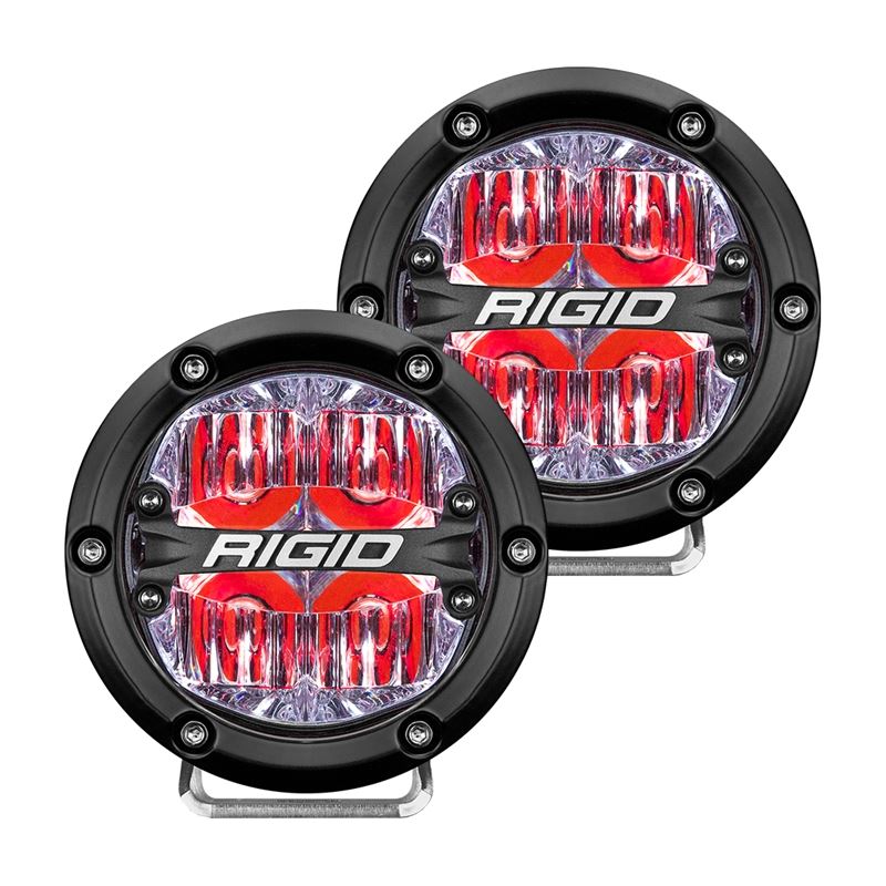360-Series 4 Inch Led Off-Road Drive Beam Red Back