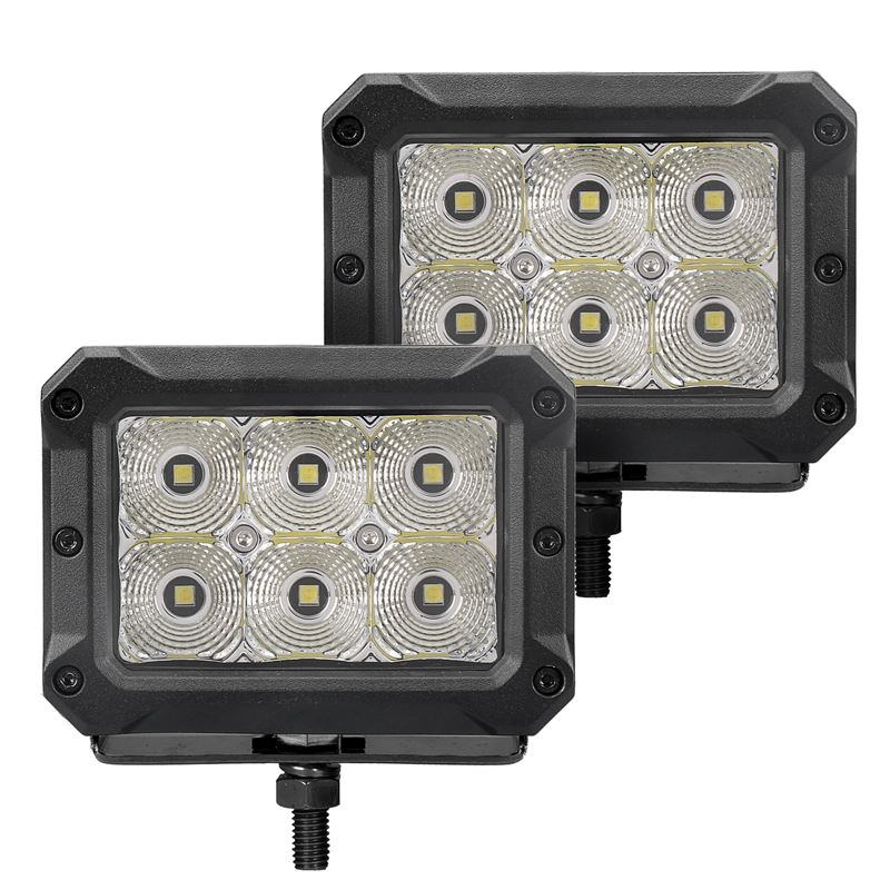 Bright Series Lights - Pair of 4x3 Rectangle Flood