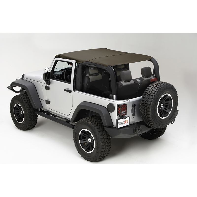 Pocket Brief Top, Diamond Khaki; 10-16 Jeep Wrangl