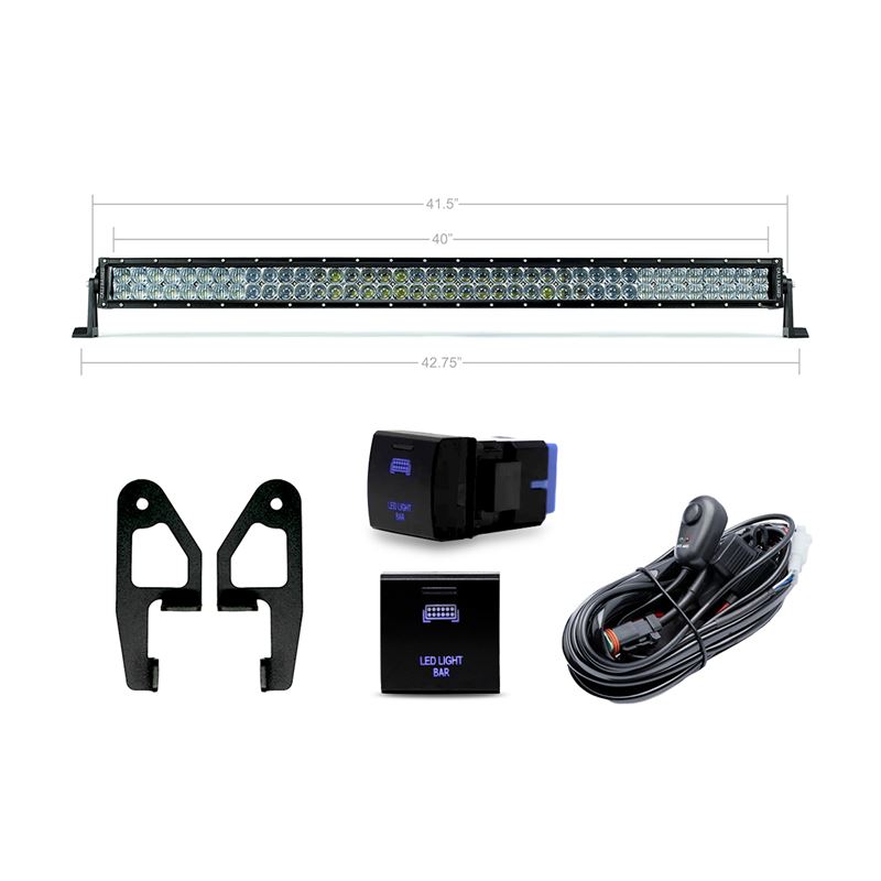 Premium Roof Rack Front Light Bar Kit (CR4108)