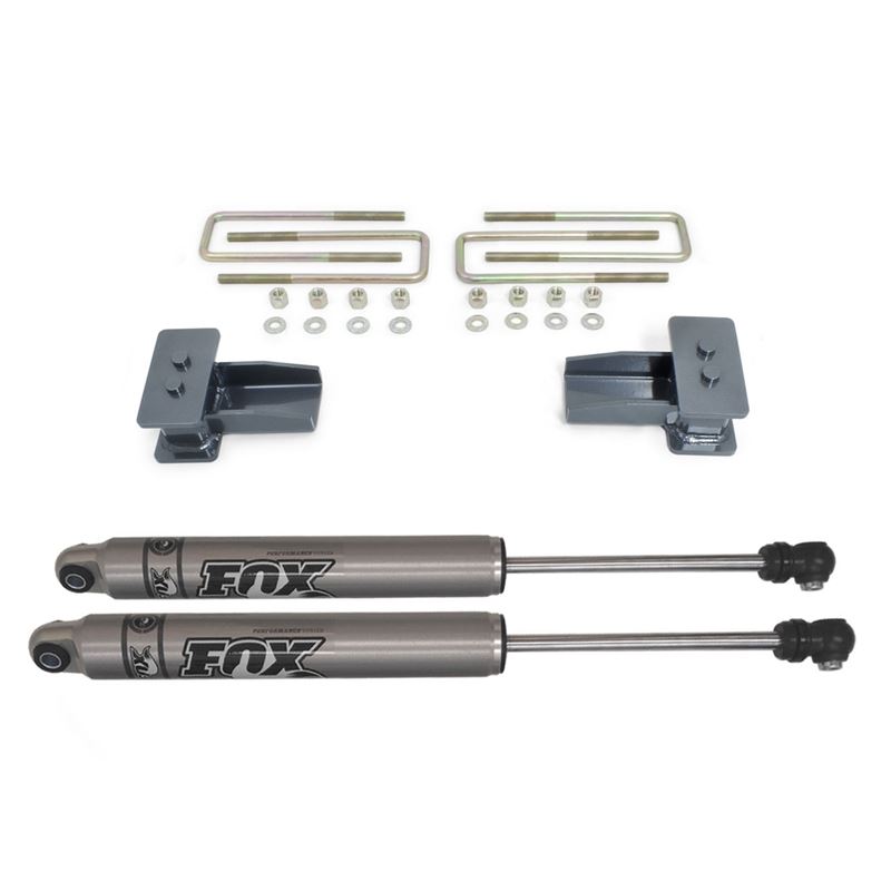 2in. BLOCKS; U-BOLTS; REAR FOx SHOCKS