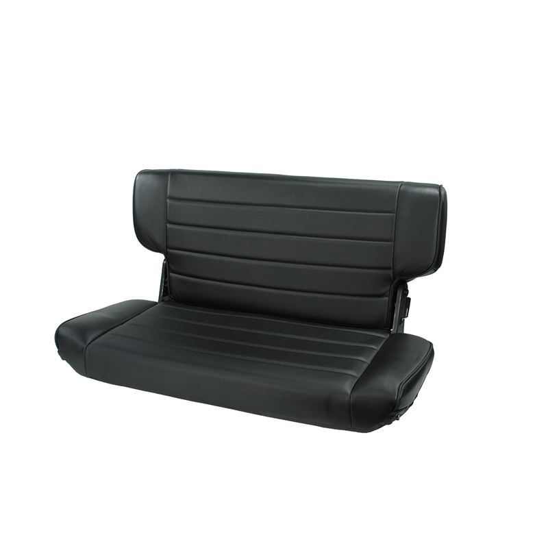 Fold and Tumble Rear Seat, Black Denim; 97-02 Jeep