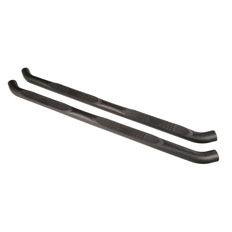 3-Inch Round Side Step, Blk; 18-21 Wrangler JL, 4D