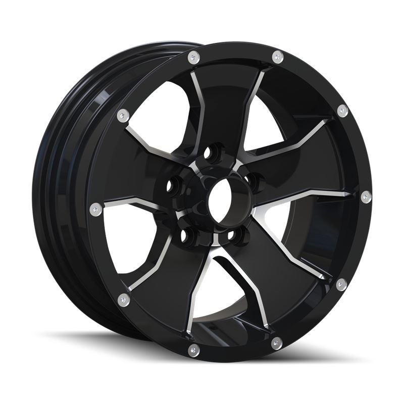 14 (14) BLACK/MACHINED FACE 14X6 5-114.3 0MM 83.82