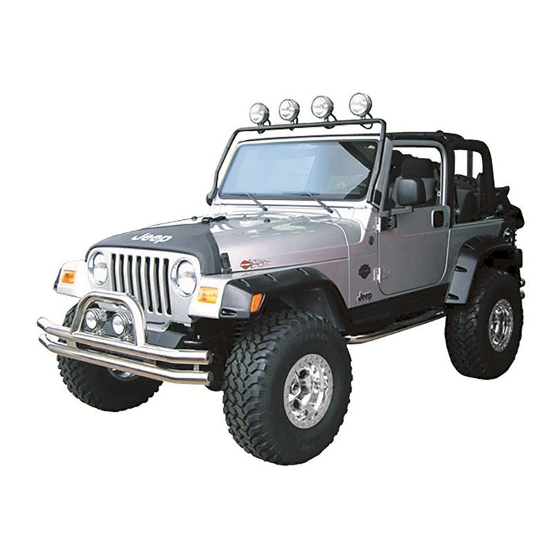 Full Frame Light Bar, Black; 97-06 Jeep Wrangler T