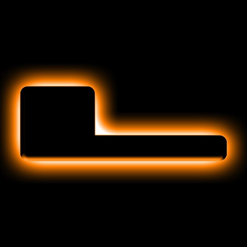 Universal Illuminated LED Letter Badges - Matte Bl