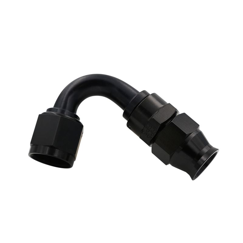 Hose End, PTFE, AN-08, 120 Deg, Blk Andz (15372)