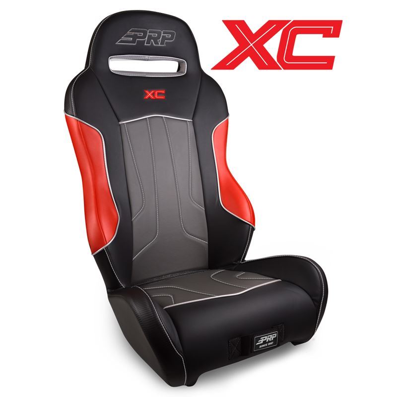 XC Suspension Seat for Polaris RZR Black with Red