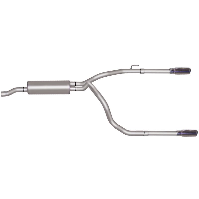Cat Back Dual Split Exhaust System, Stainless 6656