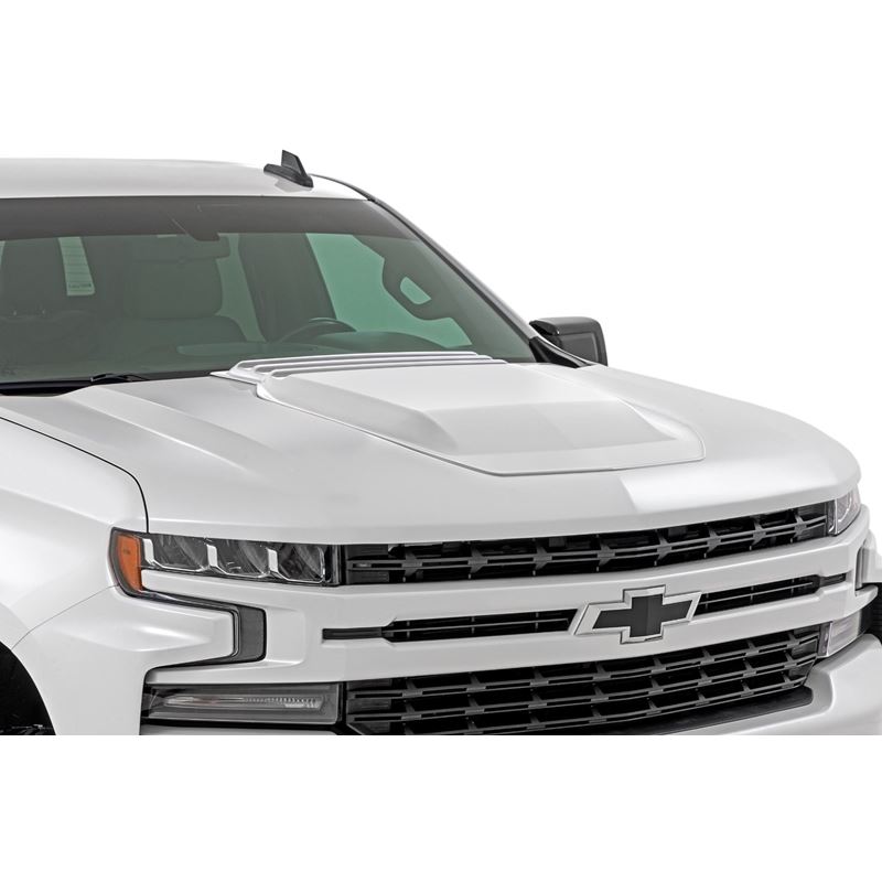 Hood Scoop GAZ Summit White 2019-2024 Silverado 15