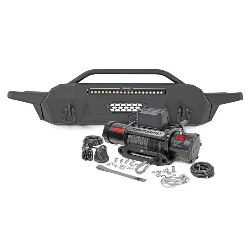 Front Bumper Hybrid with 12000 Lb Pro Series Winch